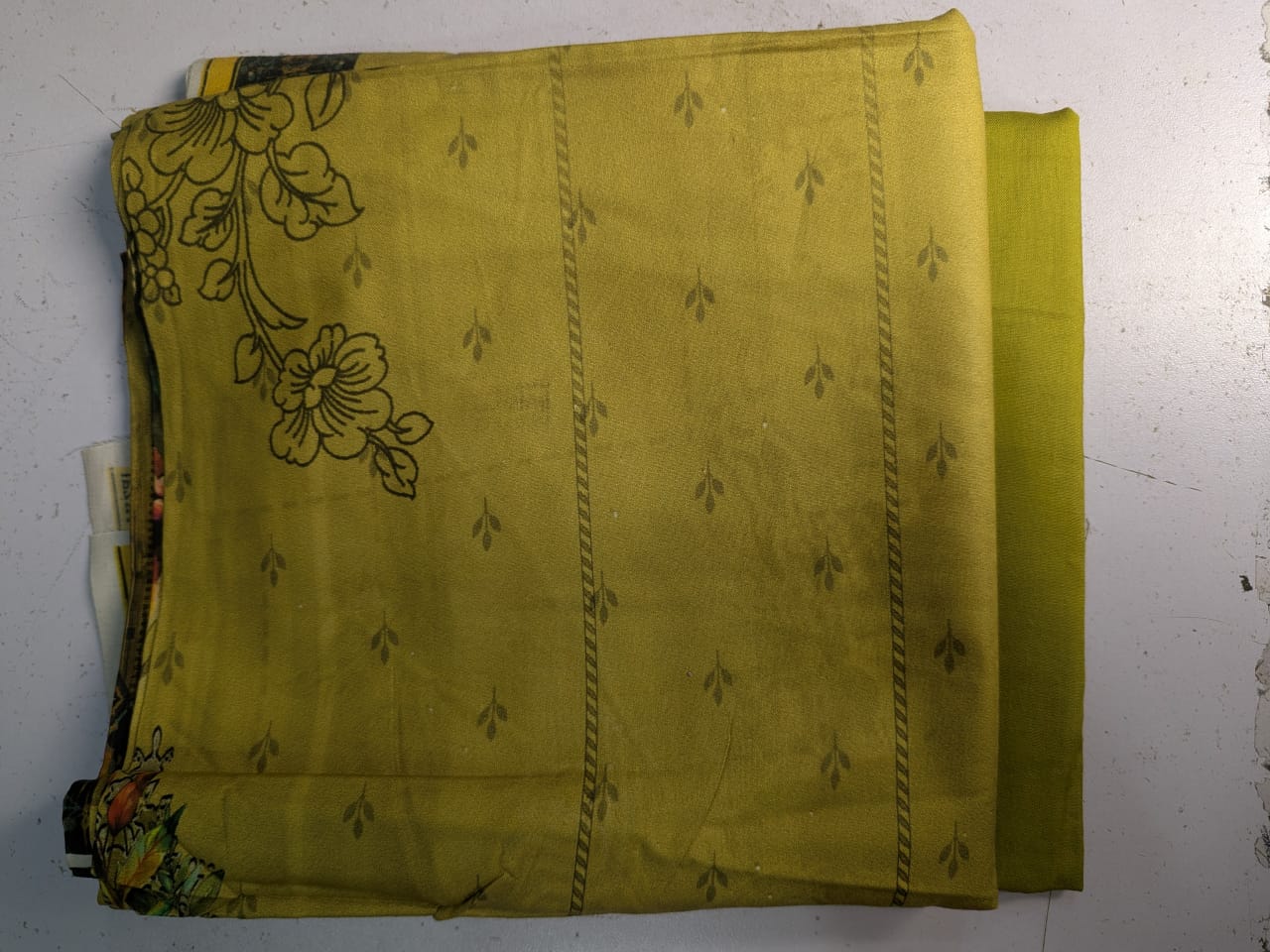 Linen (Turquoise Blue) Print 2p suit - pc-6314