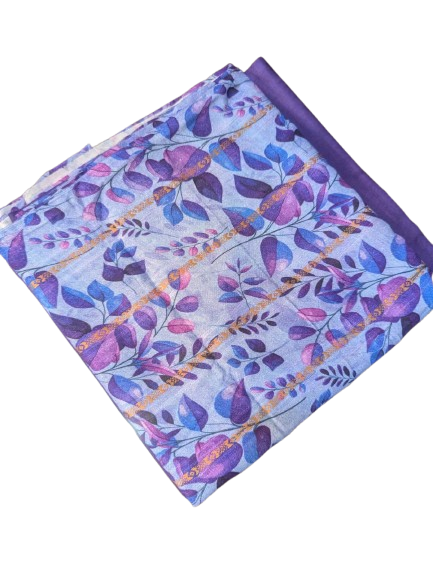 Linen Lavender / Light Purple Print 2p suit - pc-6102