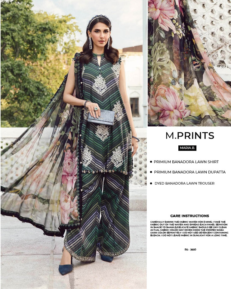 Baroque 3pc Bana Dora Lawn Allover Shirt Trouser with digital dupatta 9562