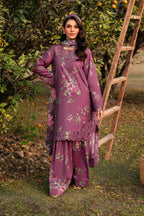 Lawn 3p Suit Allover Shirt Trouser with digital voil lawn dupatta 9516